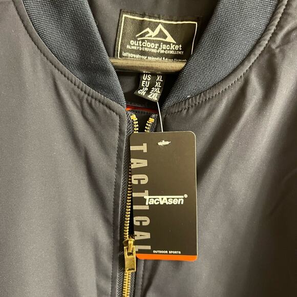 TACVASEN Men's Jackets-Windproof Bomber Jacket Full Zip Winter Warm Padded Coats - Picture 9 of 9